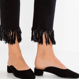 NWT, Top Shop Georgia Suede Mules, 5.5